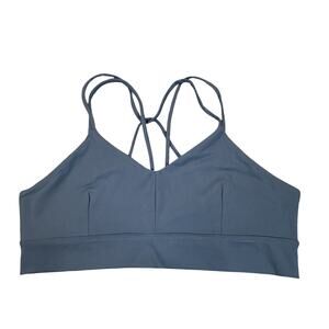 Coreio Womens 3X Sports Bra Blue Low Impact Gym Workout Active Wireless Support